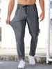 Men's Lightweight Stretch Casual Pants - 4-Way Flex, Anti-Wrinkle, Outdoor & Sports Ready (Black/Grey/Blue/Khaki, Euro Sizes XXS-XXXL)_viptrois.com