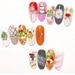 8pcs Christmas Snowflake Snowman Tree Hat Gift Nail Decoration DIY Nail Art Ornaments Alloy Resin Nail Art Accessories_viptrois.com