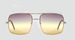 Double Beam Metal Square Frame Sunglasses – Gradient Ocean Lenses (Unisex High-End Fashion)_viptrois.com