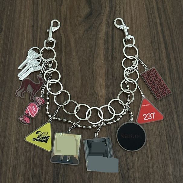 Chain Necklace Dual Use - Handmade Triangle & Square Hip Hop Accessories For Rave Festival, Nightclub (Shining Reflective Design)_viptrois.com