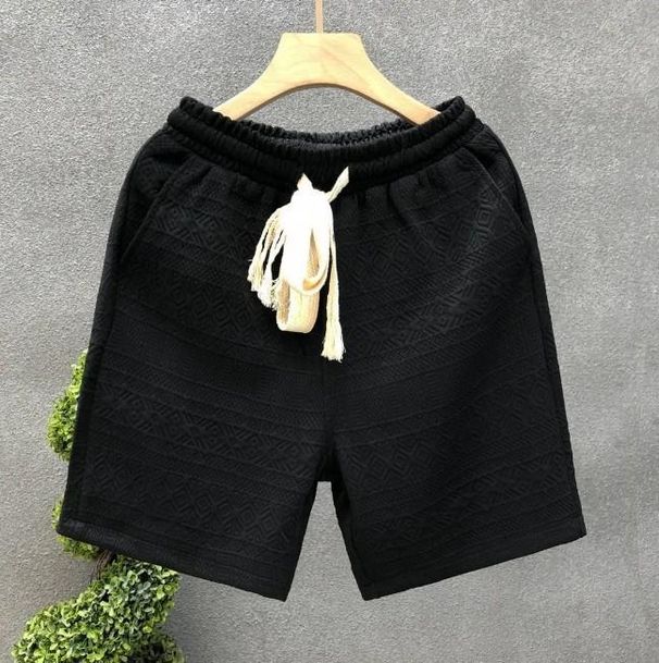 Men's Clothing Loose Shorts Youth Wear Large Pants Jacquard Shorts_viptrois.com