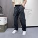 Men's Quick Drying Lightweight Cargo Pants Stylish Pocket Casual Drawstring Straight Leg Loose Fit Spring Arrival_viptrois.com