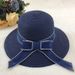 New straw woven large brim versatile in spring and summer, basin round top beach hat, women's sun hat_viptrois.com