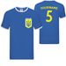Personalised Ukraine Mens 100% Cotton T-shirt Mens Tees Top Support Ukraine Ukrainian Football Shirt #CH_viptrois.com