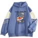 Spring And Autumn Color Block High-end Cartoon Anime Print New Cool Internet Celebrity Long Sleeve Sweatshirt_viptrois.com