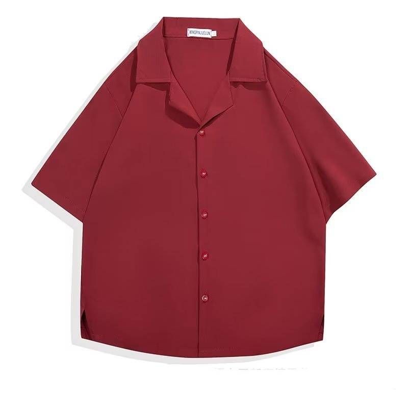 Men's Clothing Spring New Summer Casual Men's Short Sleeve Shirt Men's Shirt_viptrois.com