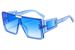 Two Circles Super Large Frame One Piece Rivet Sunglasses Personality One Piece Men And Women Sun Visor Sunglasses 69550_viptrois.com