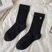 2025-year New Grey Heart-shaped Mid-calf Socks For Women, A Pile Of Women_viptrois.com