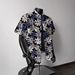 New 2026 Ice Silk Beach Flower Shirt Short Sleeve Men's Summer Beach Vacation Men's Clothing_viptrois.com