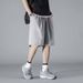 Men's Clothing Summer Thin Ice Silk Sports Shorts For Men Loose Casual Black Five Point Running Training Workout Sweatpants_viptrois.com