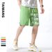 Men's Clothing Men's Summer Work Shorts Men's Youth Casual Letter Print Shorts Men's Japanese Style Trendy Shorts Men_viptrois.com