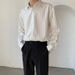 Men's Clothing Black And White Striped Casual Shirt Men's Long Sleeved Handsome Inner Wear Clothes Free Ironing Black Men's Shirt Spring And Autumn_viptrois.com