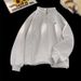 Spring New Minimalist Gray Stand Up Collar Sweatshirt For Men's Street Hooligans And Handsome Half Zip Pullover Jacket_viptrois.com