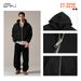 Men's Cropped Zip-Up Hoodie - Streetwear Pullover With Kangaroo Pocket, Oversized Fit Casual Sweatshirt_viptrois.com