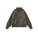American Style Tough Guy Trend Stand Collar Workwear Jacket Men, New Autumn Simple Loose Pilot Coat For Men_viptrois.com