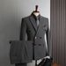 Men's Clothing Suit Double Row Men, Formal Attire Business, Leisure, Fashion, Korean Version, Slim Fit, Large Size, Banquet, Wedding, Small_viptrois.com