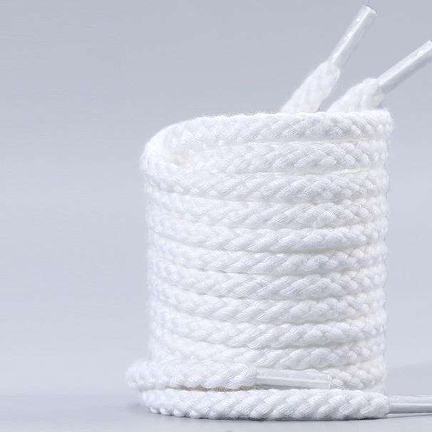 Shoe Accessories Rope Shoelaces Cotton And Linen Round Duck Canvas Shoes Sports Shoes Board Shoes Beige Shoelaces_viptrois.com