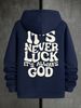 Men's Autumn And Winter Casual Fashionable Loose Hooded Sweater With Geometric Print Long Sleeved Warm Pullover Sweater_viptrois.com