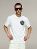 Men's Clothing Men's 100% Cotton Short Sleeve T-Shirt XR Shield Logo Trendy Brand Summer High Street Loose Fit Top Versatile Niche Style_viptrois.com