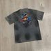 Summer Vintage Grey Rhinestone T-Shirt Cyberpunk Human Organ Circuit Double-Sided Print Loose Hip-Hop Streetwear Top_viptrois.com