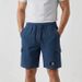 Men's Loose Fit Linen Cargo Shorts Summer 2026 Style Multi Pocket Solid Color mid Waist Drawstring Elegant Basic_viptrois.com