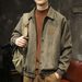 High-end Spring And Autumn New Ins Trend Suede Jacket Men's Loose Turn-down Collar Retro Casual Versatile Coat_viptrois.com
