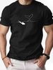 T-shirt Uomo 180g In Cotone 100% Con Stampa Subacqueo Minimal, Girocollo Traspirante E Confortevole, Maglietta Casual Estiva_viptrois.com