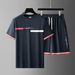 Men's Clothing New Men's High Quality Sports Two Piece Suit 3D Digital Printing T Shirt Round Neck Short Sleeve Shorts Suit_viptrois.com