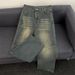 Petite American High Street Hot Girl Jeans For Autumn, Retro Loose Fit, Slimming, High Waisted Straight Leg Wide Leg Floor Length Pants_viptrois.com
