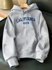 Men's Autumn And Winter Casual Fashion Loose Hooded Sweatshirt California Classic Letter Print Warm Long Sleeved Pullover_viptrois.com