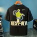 Summer Cotton T-shirt Loose Printing New Cartoon Round Neck Short-sleeved Top Half-sleeved Trendy Brand Versatile Men's Casual_viptrois.com