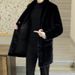 Men's Clothing Reversible Faux Mink Fur Coat – Double-Faced Winter Jacket With Notch Lapel & Thickened Lining (White/Black/Green/Brown, M-XXXXL)_viptrois.com