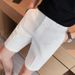 Man's clothing Waffle shorts men's quarter pants solid color thin casual dress pants green_viptrois.com