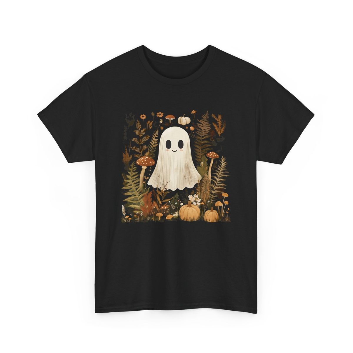 Ghostly Vibes T-Shirt Mens Womens Tees Top | Spooky Halloween Tee | Fun Paranormal Graphic Shirt_viptrois.com