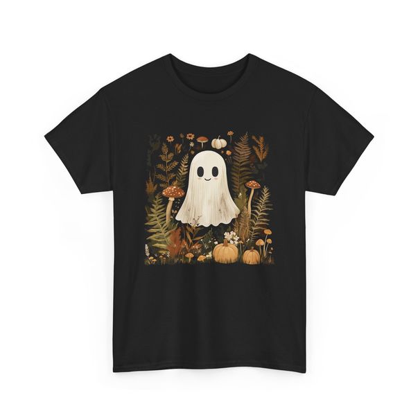 Ghostly Vibes T-Shirt Mens Womens Tees Top | Spooky Halloween Tee | Fun Paranormal Graphic Shirt_viptrois.com