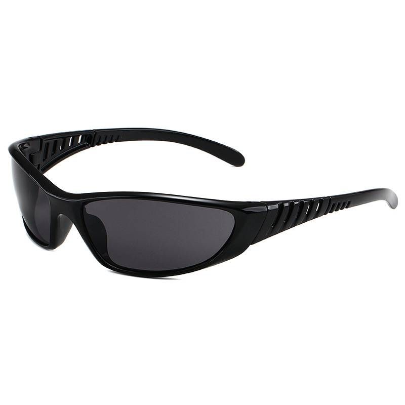 Y2K Silver Sunglasses Colorful Skeleton Glasses Futuristic Technological Sense Spicy Girl Net Red Sunglasses Cycling Glasses_viptrois.com