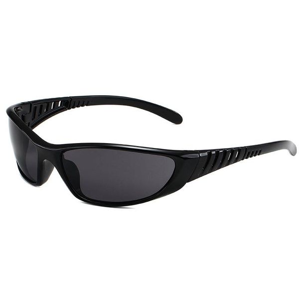 Y2K Silver Sunglasses Colorful Skeleton Glasses Futuristic Technological Sense Spicy Girl Net Red Sunglasses Cycling Glasses_viptrois.com