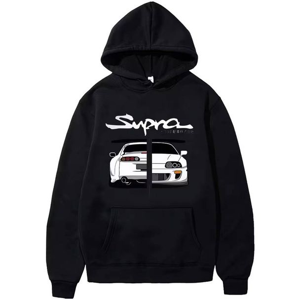 Men's Clothing 2024 New Men's Cartoon Sweatshirt Initial D Racing Spring And Autumn Sweatshirt With Hood Casual Fashion Top_viptrois.com