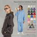 Men's Heavyweight Fleece Hooded Sweatshirt - Oversized Fit, American Vintage Style, Warm Cotton Lined, Casual Pullover For Teens & Young Adults_viptrois.com