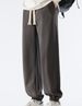 2025 New Cotton Casual Sports Trousers Men's Hong Kong Style Loose Leg Sweatpants Knitted Skinny Pants Casual Versatile_viptrois.com