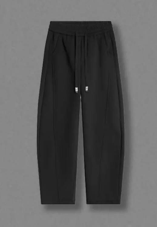 Men's Clothing Versatile, Three Dimensional Cut, Heavyweight Sweatpants, Curved Blade Pants, Couple Casual Pants, Straight Leg Long Pants_viptrois.com