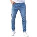 Men's Clothing high quality men's slim fit stretch jeans skinny jeans men's jeans_viptrois.com