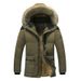 Men’s Winter Fleece-Lined Jacket – Slim Fit Zip-Up Hooded Coat With Detachable Faux Fur Trim (7 Sizes, 4 Colors) | Urban Streetwear & Casual Wear_viptrois.com