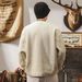 American Retro Heavyweight T-Shirt Long Sleeve Trendy Brand Air Layer Sweatshirt Men Spring Autumn Loose Knitwear Jacket_viptrois.com