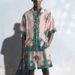 Men's Clothing Summer New Fashion 3D Printing Casual Shirt Shorts Suit Large Size_viptrois.com