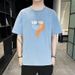 Short Pure Cotton New Half Sleeved T-shirt Men's Korean Version Trend Summer Fashion Clothes_viptrois.com