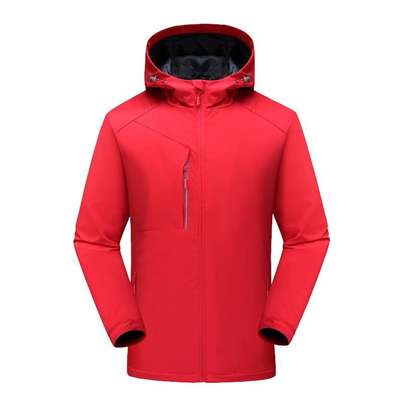 Winter Fleece Fashionable Warm Cotton-padded Jacket, Casual Men's Outdoor Sports Waterproof And Windproof Raincoat_viptrois.com