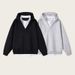 Unisex Oversized Hoodie – Minimalist Two-Tone V-Neck Pullover With Drop Shoulder (M-XXXL)_viptrois.com