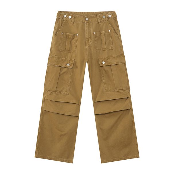 MTLCLOTHES Men's Clothing | New Multi-pocket Heavy-duty Vintage Camouflage Pleated Straight Loose-fit Casual Jeans_viptrois.com