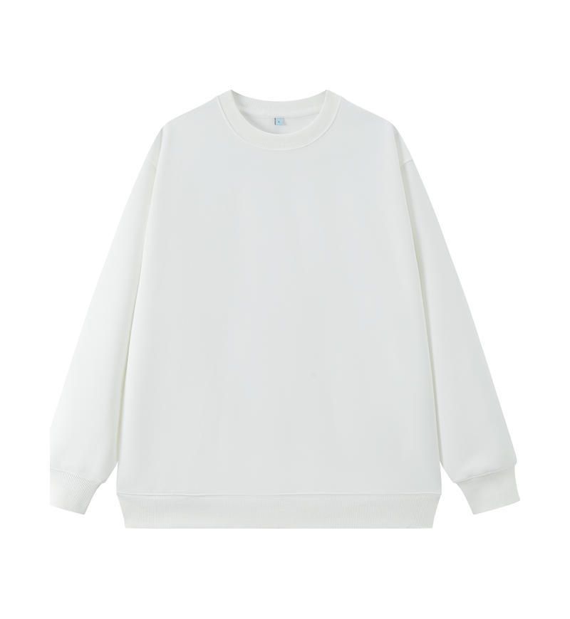 Tide Brand Men's Clothing 2025 Spring And Autumn New American Tide Brand Solid Color Heavy Terry 330G Loose Crew Neck Sweater Men_viptrois.com